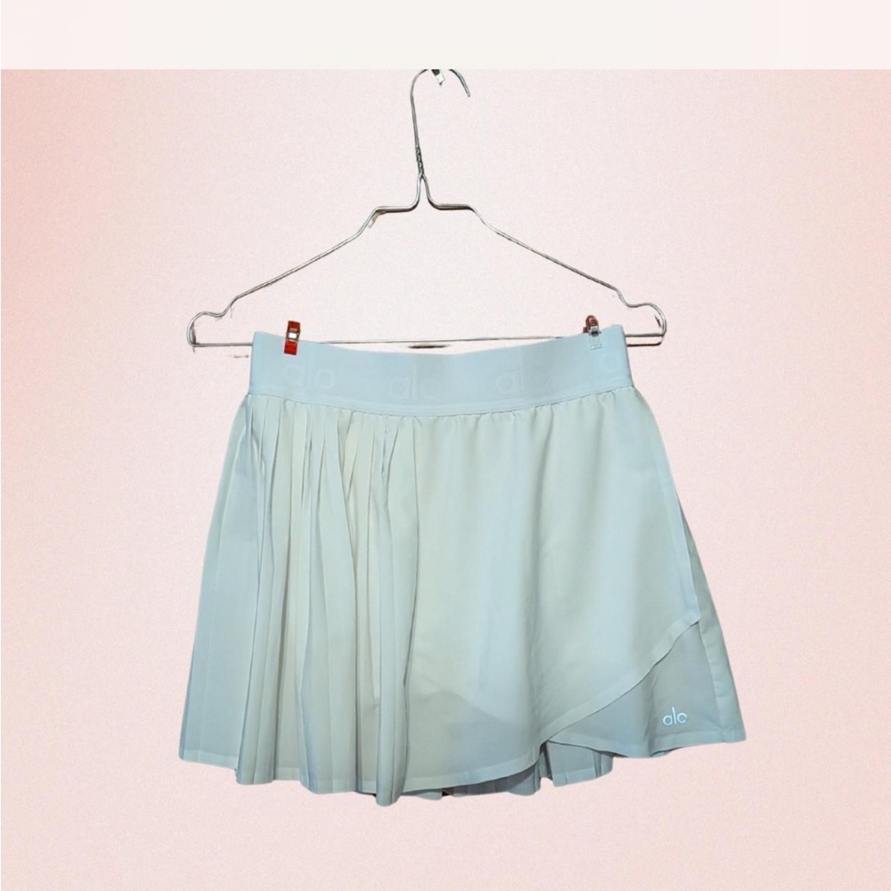 Alo white Pleated Skirt